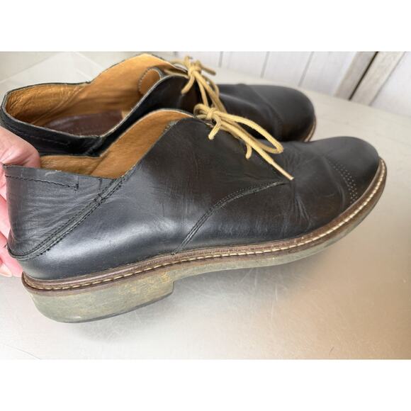 Olukai Walino Men’s Black Leather Lace Up Casual Oxford Dress Shoes Size 12 main image 6